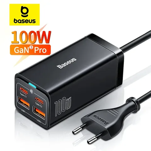 베이스어스 100W GaN3 충전기 본체와 연결 플러그
