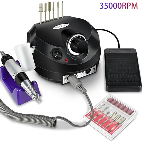 알리 직구 가성비 전동 네일 드릴 세트, 35000RPM 매니큐어 기계 추천