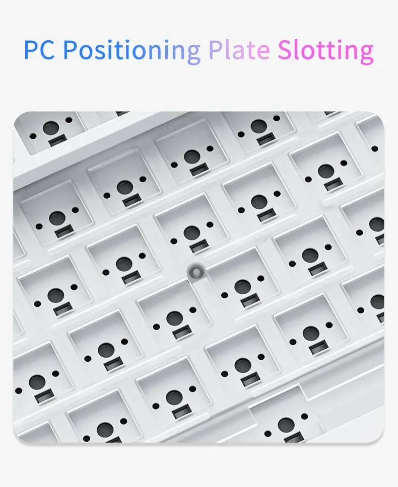슬롯이 있는 PC 포지셔닝 플레이트