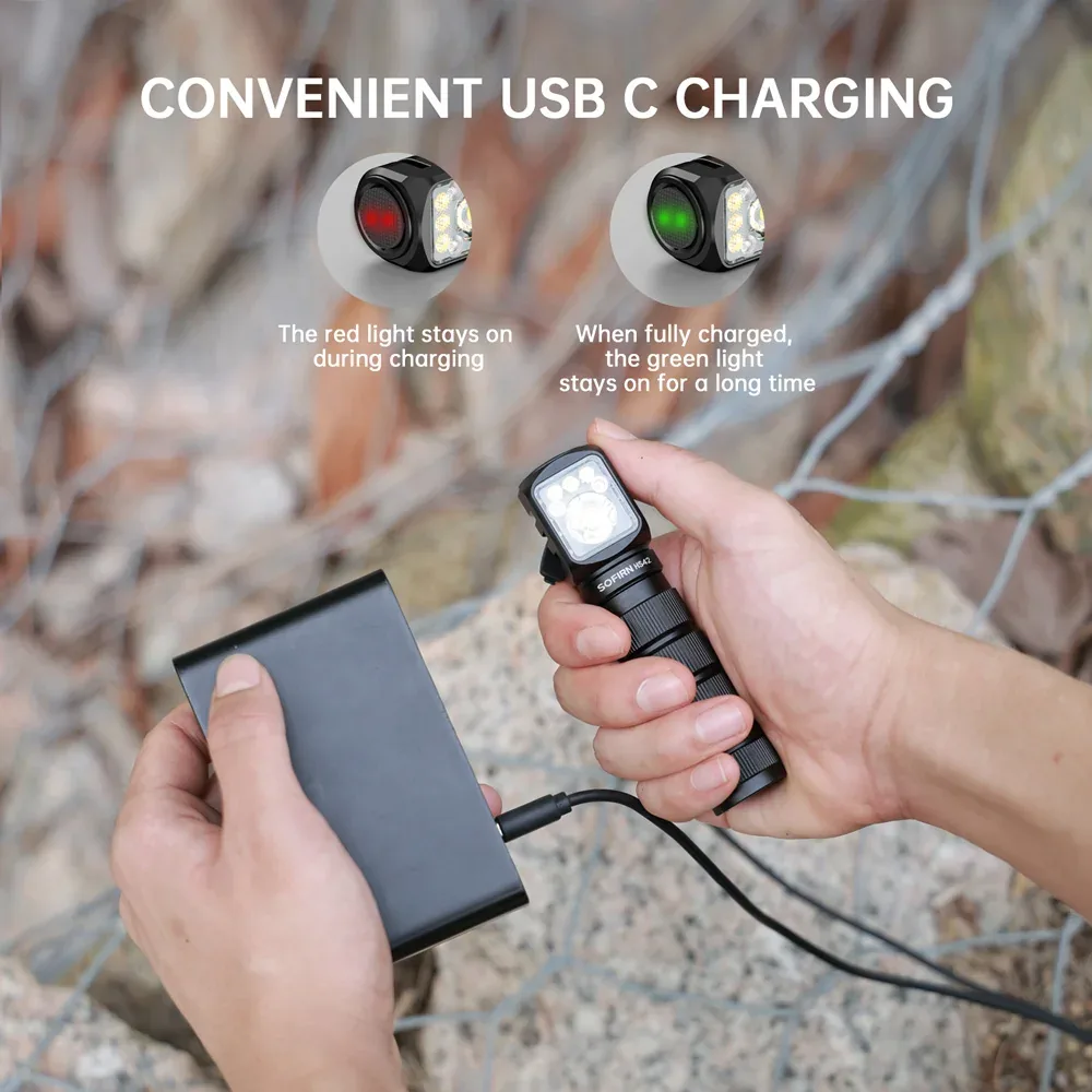 USB-C 충전 단자와 충전 상태 표시등