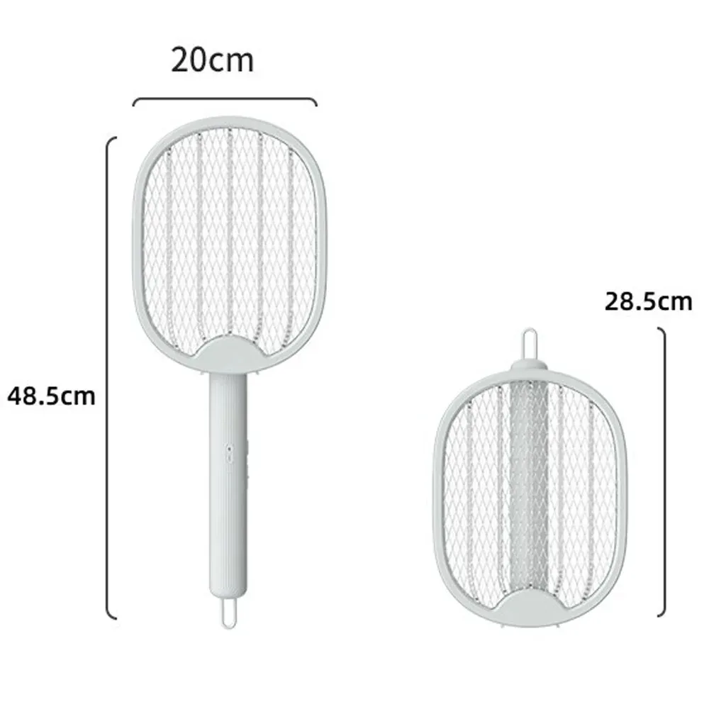 전기 모기채의 펼쳤을 때와 접었을 때의 크기 비교