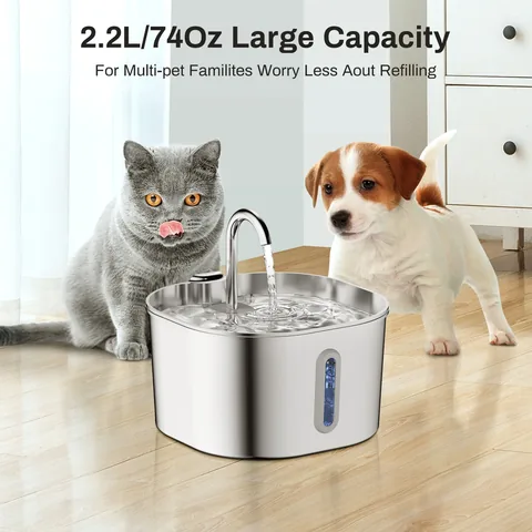 알리 직구 가성비 스테인리스 고양이 자동 급수기 2.2L 리뷰 정리 및 체크포인트
