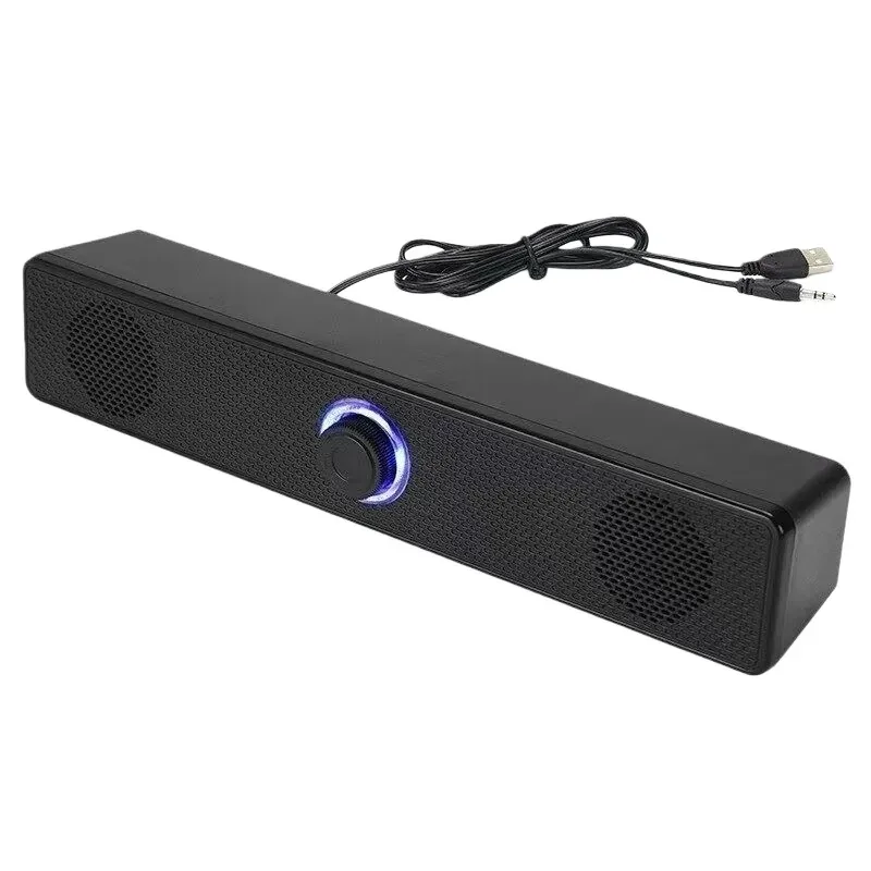 USB 전원 케이블이 연결된 사운드바
