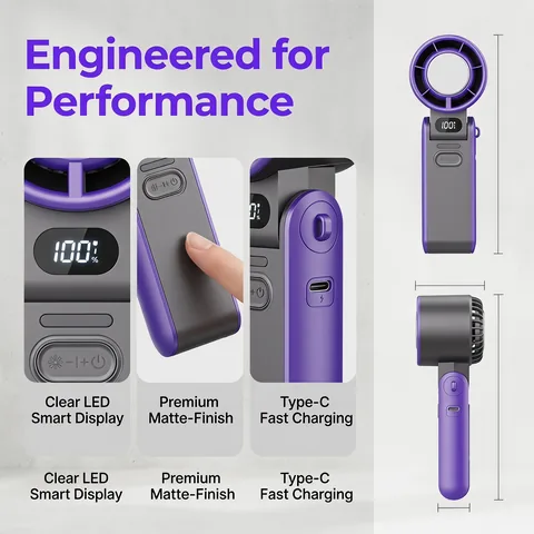 알리 직구 대용량 휴대용 냉각 팬 3600mAh 100단계 조절 솔직 후기