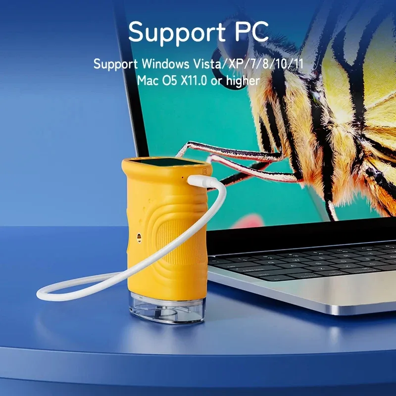 PC와 USB 케이블로 연결된 모습