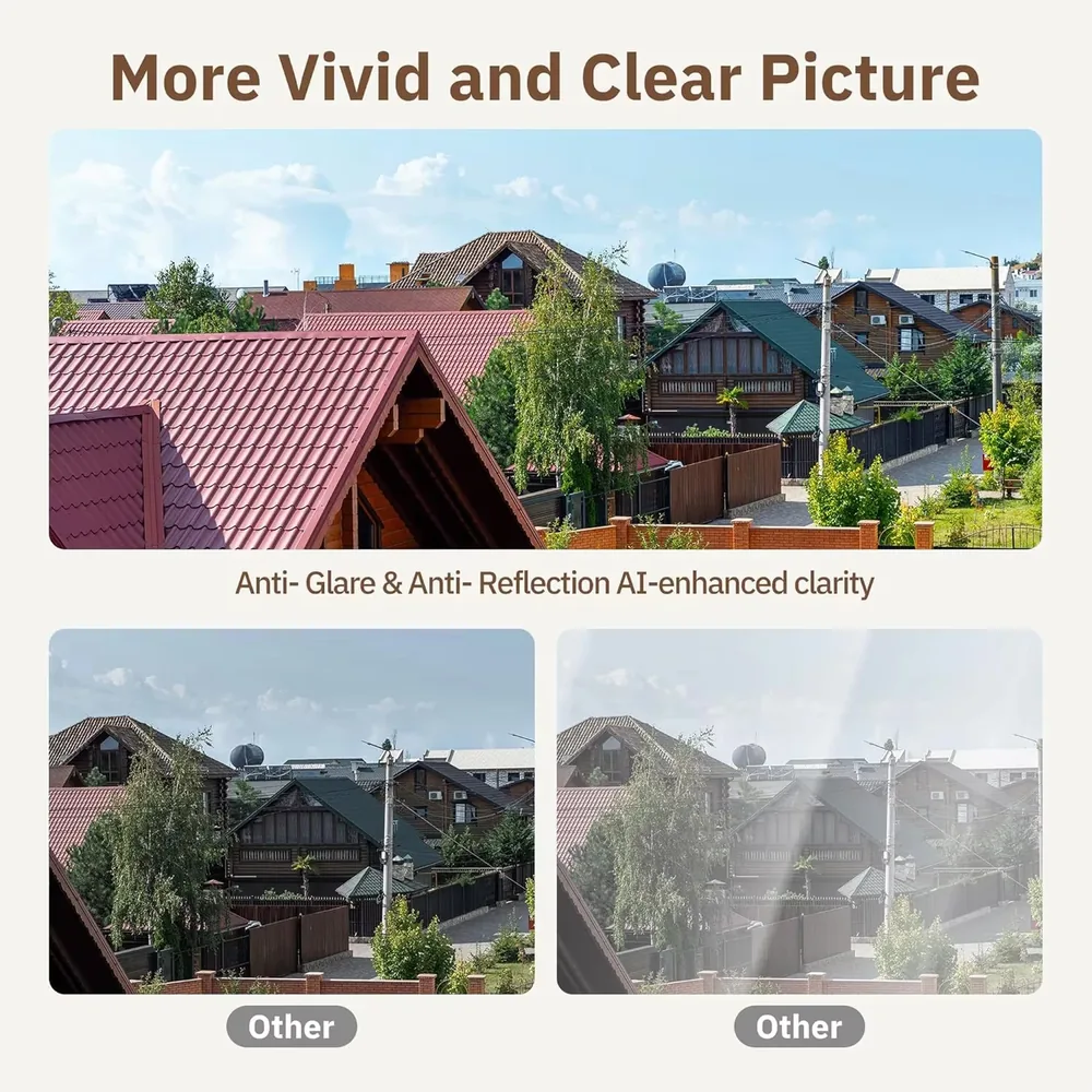 Anti-Glare 기능이 적용된 선명한 촬영 이미지