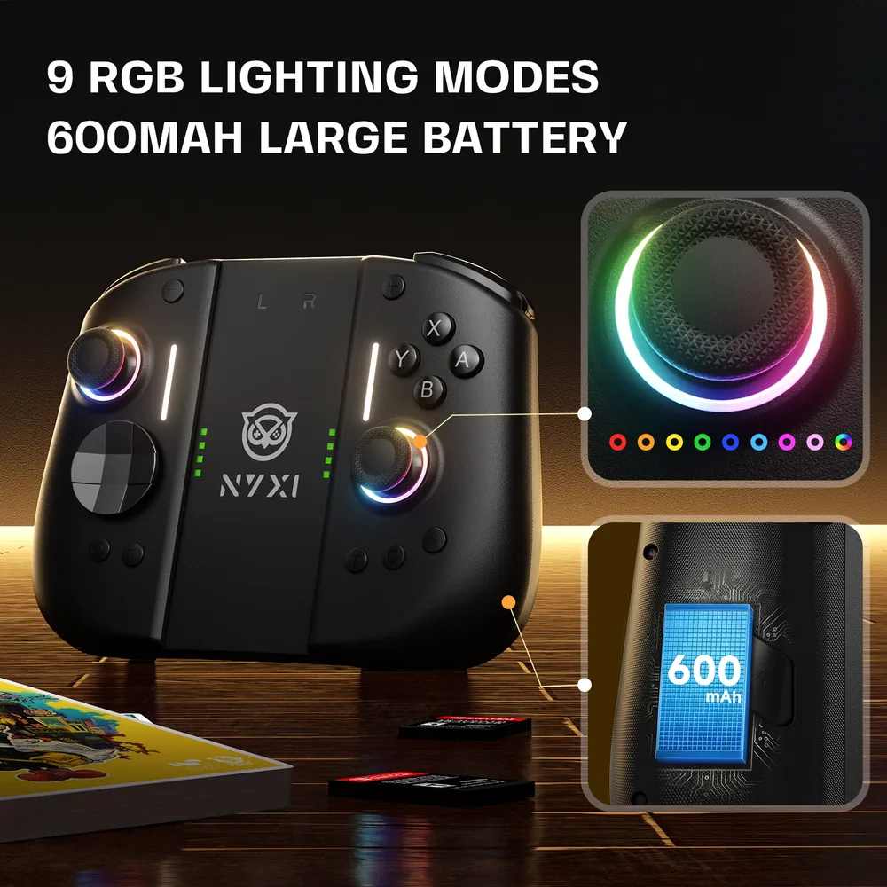 RGB 조명과 내장 배터리 강조