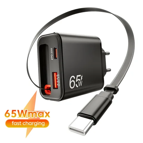 65W GaN 초고속 충전기 직구 가이드: 올인원 슬라이딩 디자인 리뷰